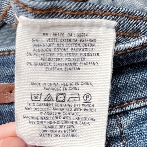 Anthropologie Pilcro Midrise Skinny Jeans‎ with Hem Slit, Size 26 - Picture 13 of 13